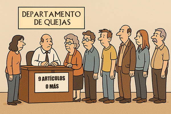 Gruñón, sobrio y tomando notas: diez molestias modernas